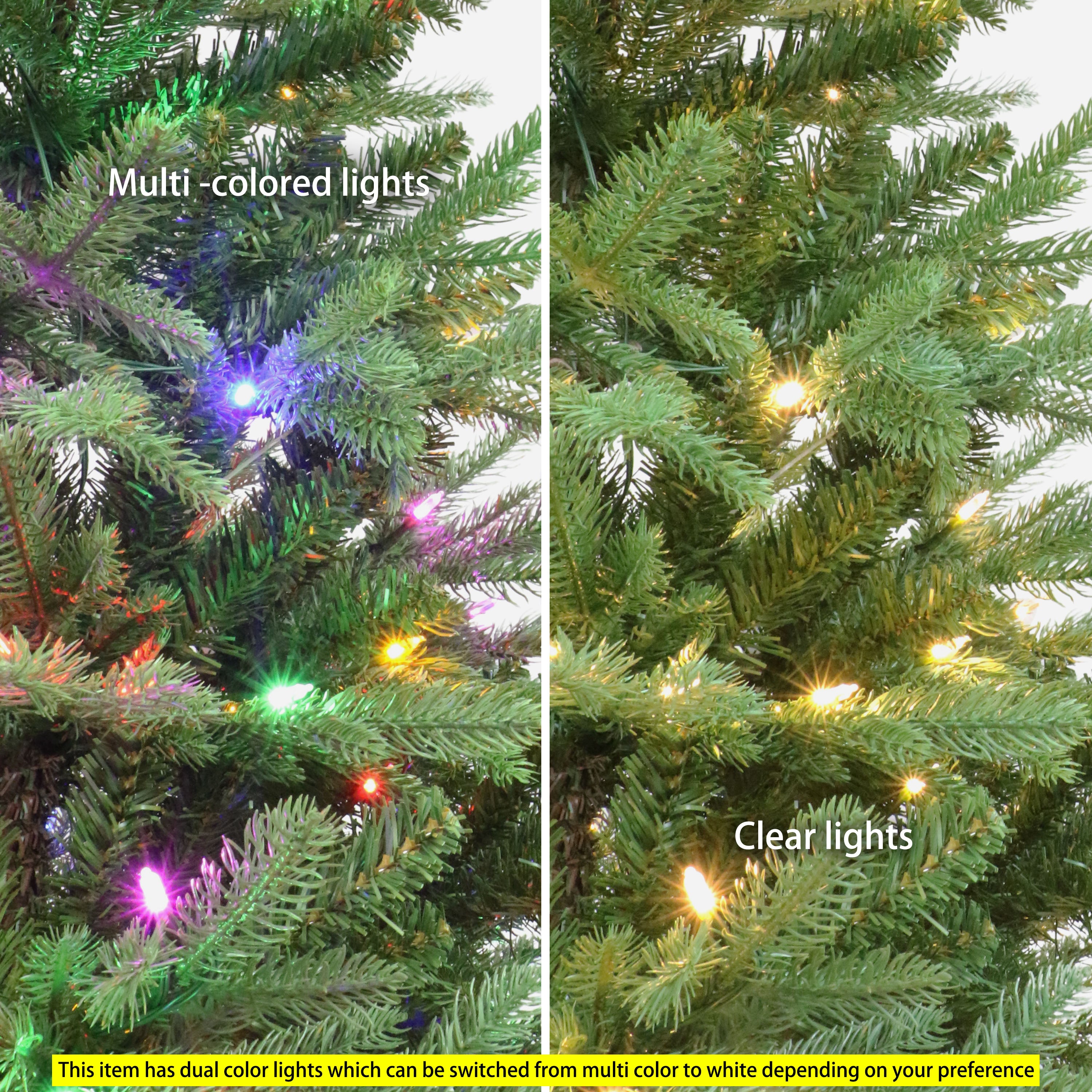 7.5' Pre-Lit Sacramento Fir Christmas Tree